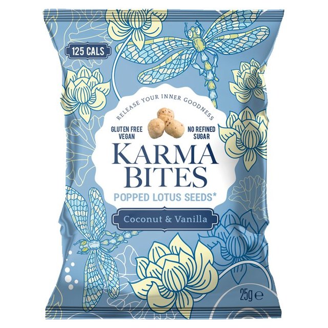 Karma Bites Popped Lotus Seeds Coconut, 25g