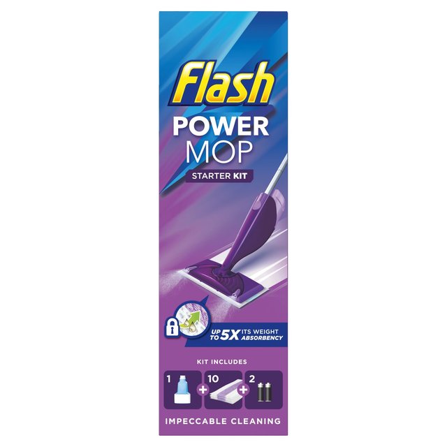 Flash Power Mop Starter Kit, All-In-One Mopping System, One Size