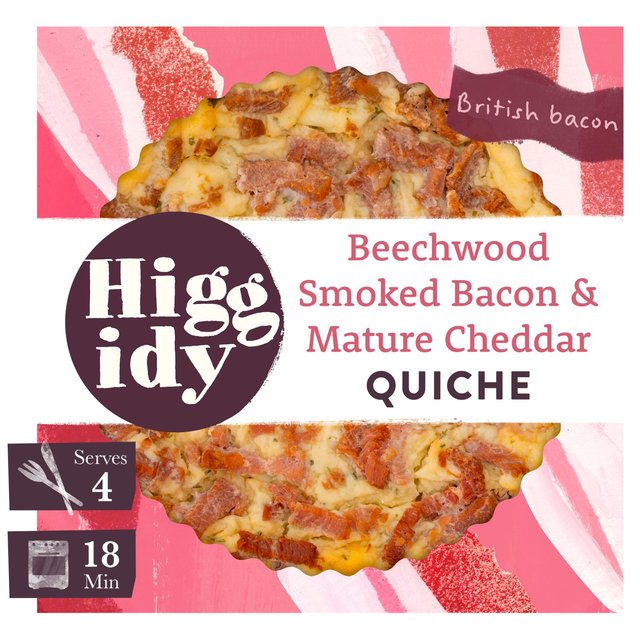 Higgidy Smoked English Bacon Quiche, 400g