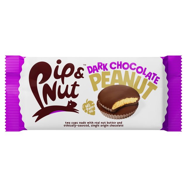 Pip & Nut Dark Chocolate Peanut Butter Cups, 34g