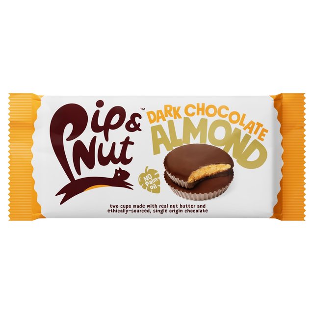 Pip & Nut Dark Chocolate Almond Butter Cups, 34g