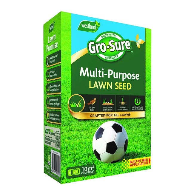 Westland Gro-Sure Multi Purpose Lawn Seed, 10 Sq. m, 300g