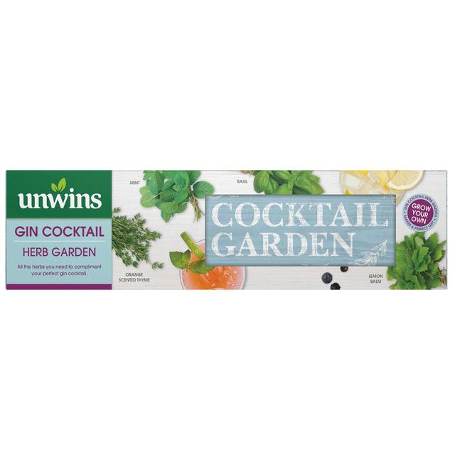 Gardman Unwins Grow Your Own Gin Cocktail Herb Garden Kit With Infusion Bags