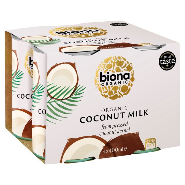 Biona Organic Coconut Milk, 4 x 400ml