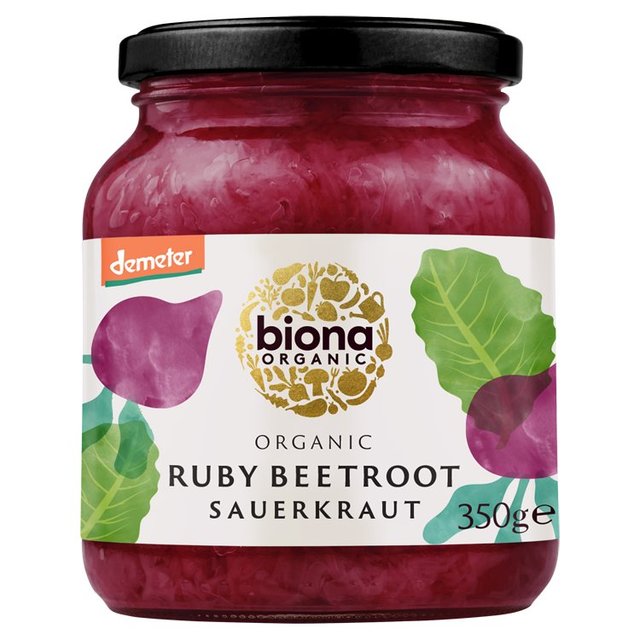 Biona Organic Ruby Beetroot Sauerkraut, 350g