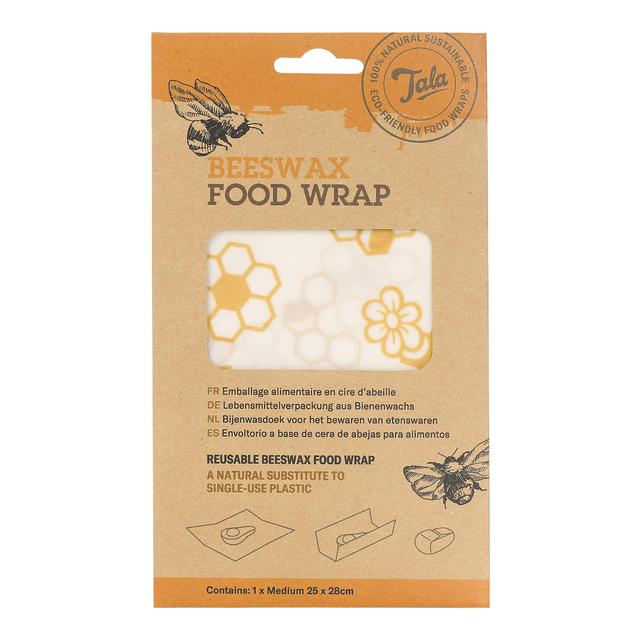 Tala Natural Beeswax Reusable Food Wrap, 25x28cm