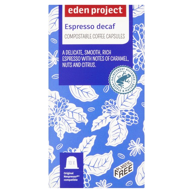Eden Project Home Compostable Nespresso Capsules, Decaff, 10 Per Pack