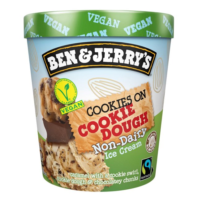 Ben & Jerry’s Dairy Free Cookies on Cookie Dough Vegan Ice Cream Tub, 465ml