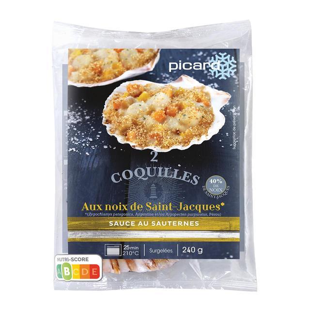 Picard Scallops With Sauterne Sauce, 2 Per Pack
