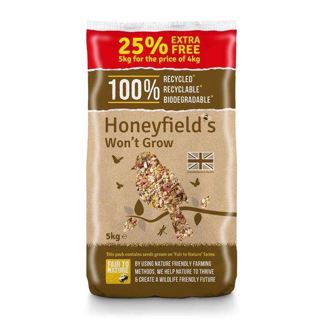 Honeyfield’s Won’t Grow Wild Bird Food 25% Extra Free, 5kg