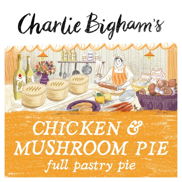 Charlie Bigham’s Chicken & Mushroom Full Pastry Pie, 270g