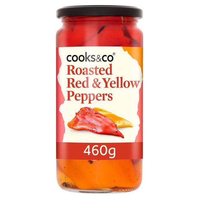 Cooks & Co Roasted Red & Yellow Peppers, 460g