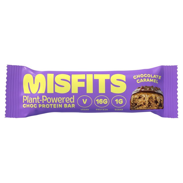 MissFits Chocolate Caramel Vegan Protein Bar, 45g