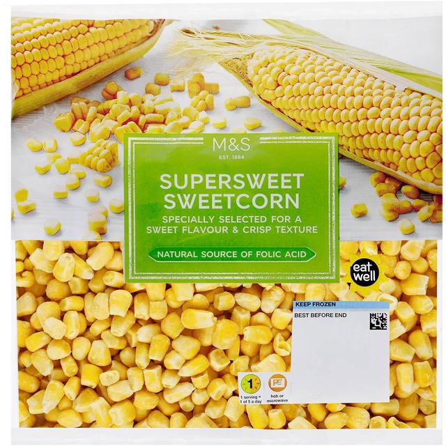 M & S Supersweet Sweetcorn Frozen, 500g