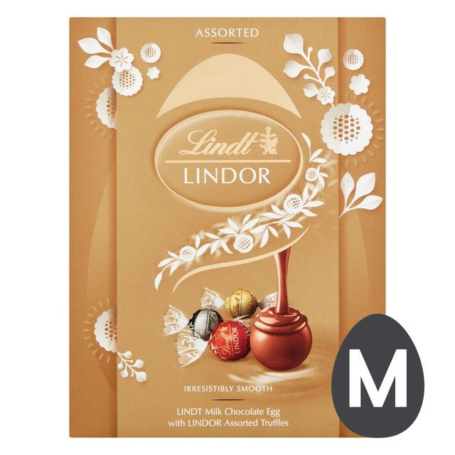 Lindt Milk Chocolate Easter Egg With Lindor Truffles, Size: 133g