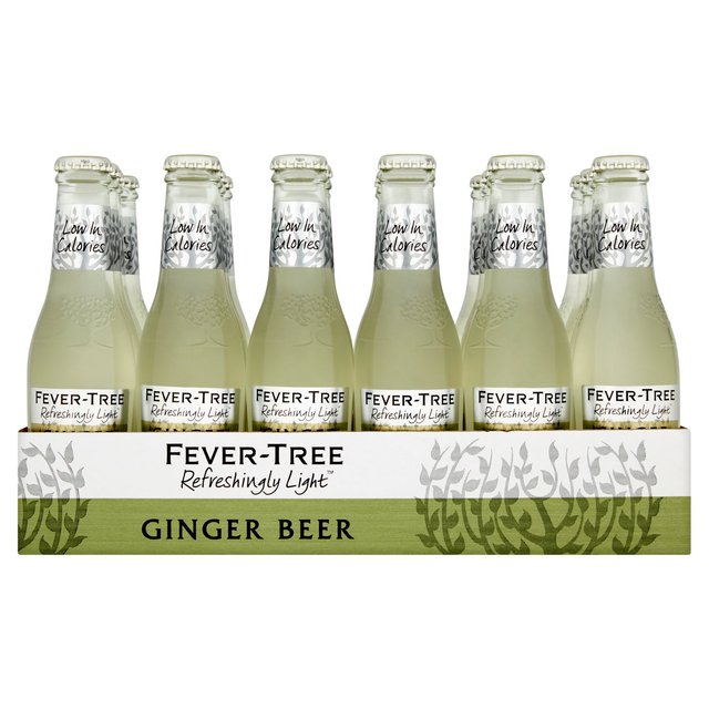 Fever-Tree Refreshingly Light Ginger Beer, 24 x 200ml
