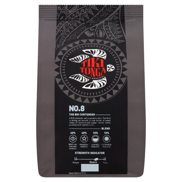 Tiki Tonga Blend No.8 Whole Coffee Beans, 227g