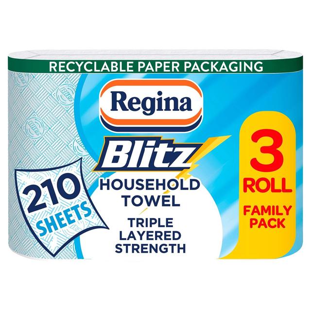 Regina Blitz Household Towel, 3 Per Pack