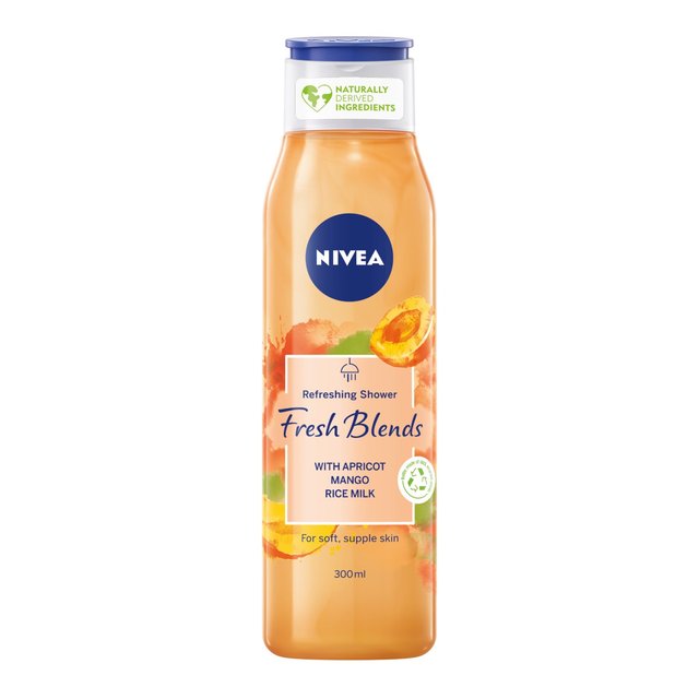 Nivea Fresh Blends Apricot & Mango Rice Milk Shower Gel Cream, 300ml