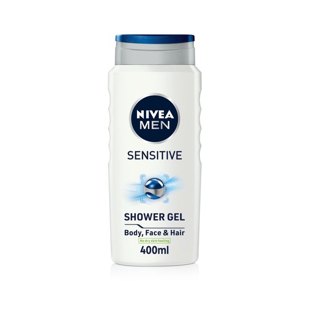 Nivea For Men Sensitive 3 in 1 Shower Gel, 400ml