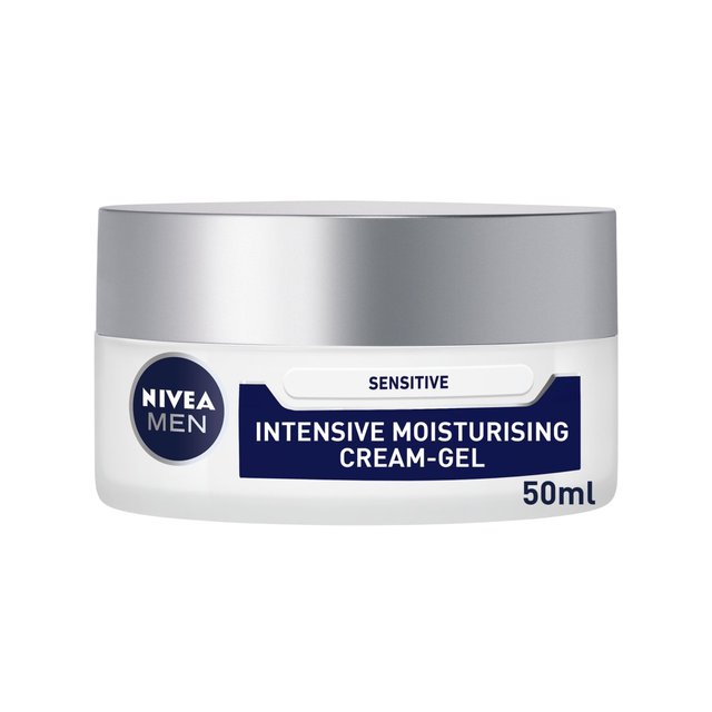 Nivea For Men Sensitive Intensive Moisturiser Face Cream Gel, 50ml