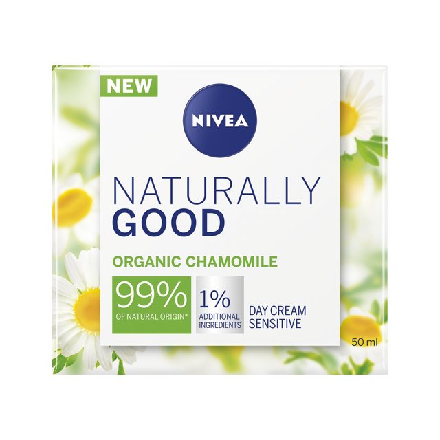 Nivea Naturally Good Sensitive Day Cream With Chamomile, 50ml