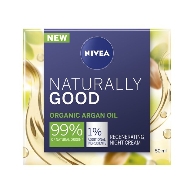 Nivea Naturally Good Organic Argan Oil Night Cream, 50ml