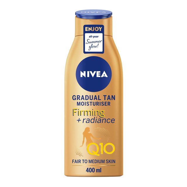 Nivea Q10 Gradual Tan Firming Body Moisturiser Fair To Medium Skin, 400ml