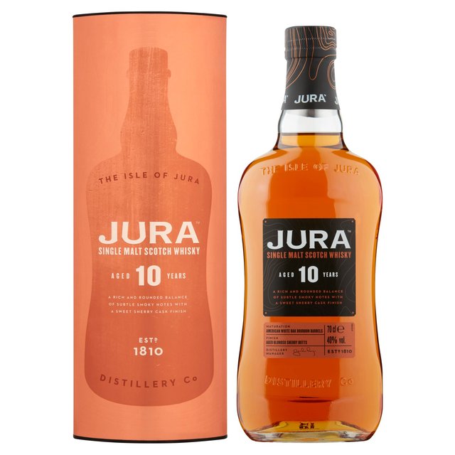 Jura 10 Year Old Single Malt Whisky, 70cl