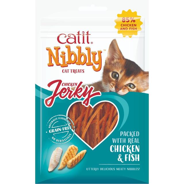 Catit Nibbly Jerk Chicken & Fish Cat Treat, 30g