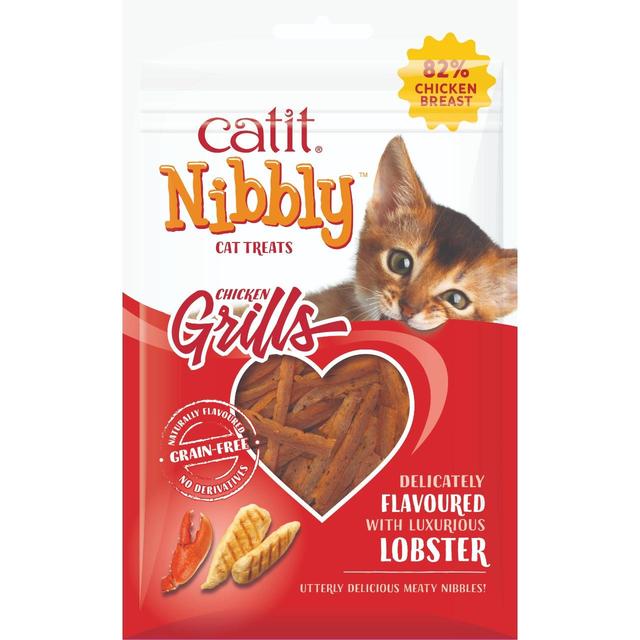 Catit Nibbly Grills Chicken & Lobster Cat Treat, 30g
