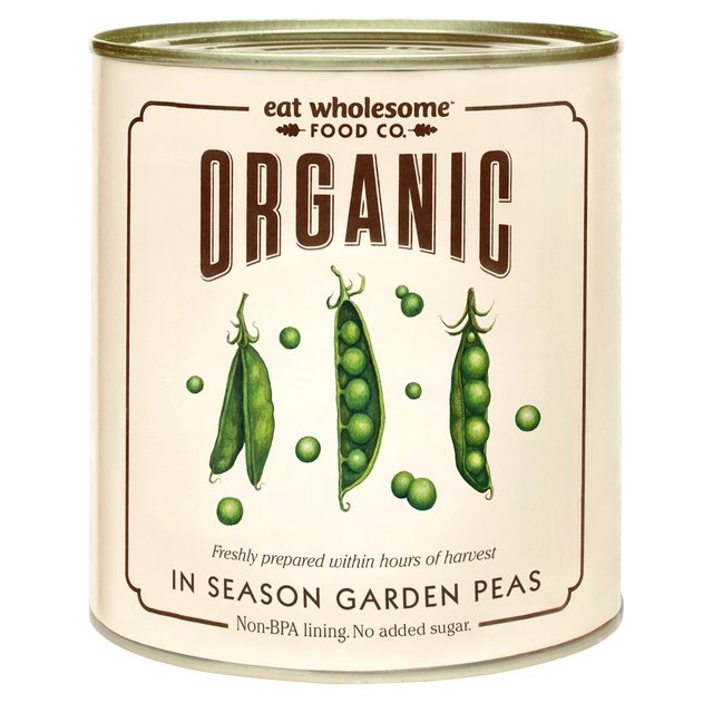 Eat Wholesome Organic In Season Garden Peas, 340g