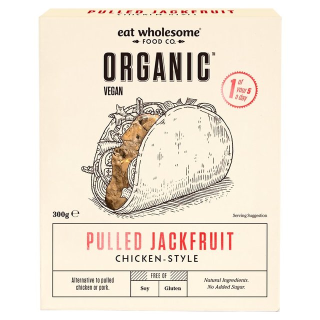 Eat Wholesome Organic Chicken-Style Jackfruit, 300g