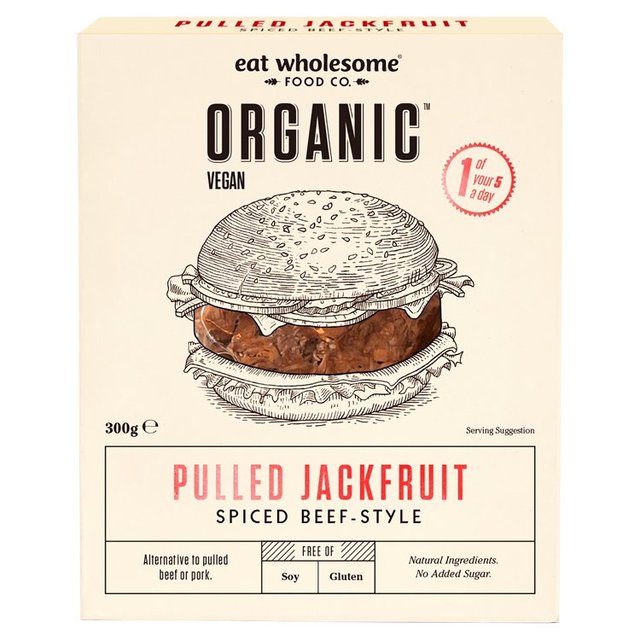 Eat Wholesome Organic Spiced Beef-Style Jackfruit, 300g