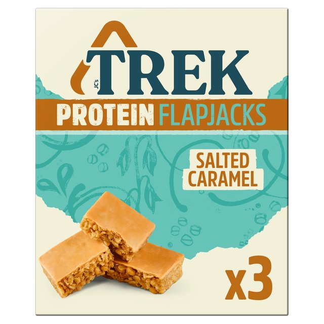 Trek Salted Caramel Protein Flapjacks, 3 x 50g