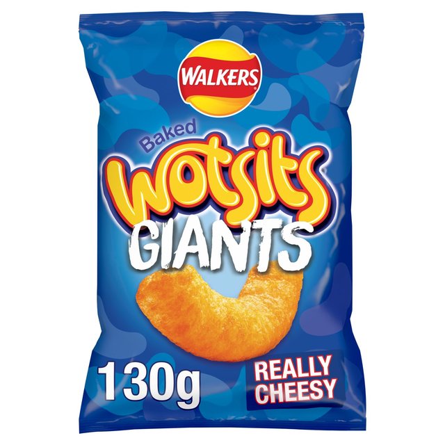 Walkers Wotsits Giants Cheese Sharing Bag Crisps, 130g