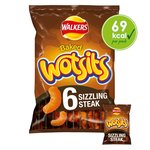Walkers Wotsits Sizzling Steak Snacks 14g x 