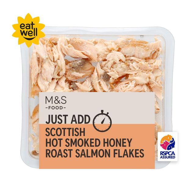 M & S Honey Roast Smoked Salmon Flakes, 100g
