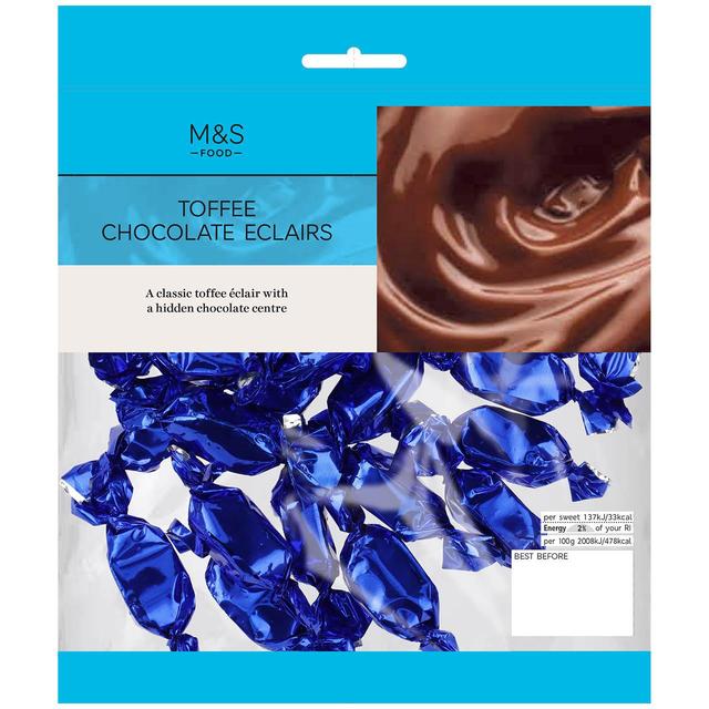 M & S Toffee Chocolate Eclairs, 200g