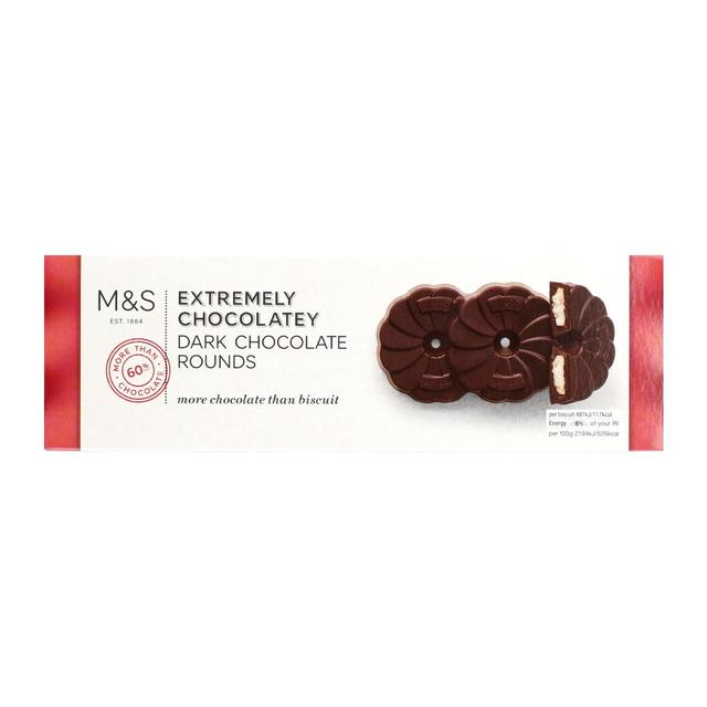 Diet info for M&S Extremely Chocolatey Dark Chocolate Rounds - Spoonful