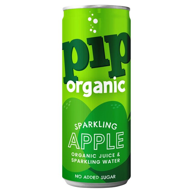 Pip Organic Sparkling Apple Can, 250ml