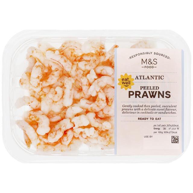 M & S Atlantic Peeled Prawns, 175g