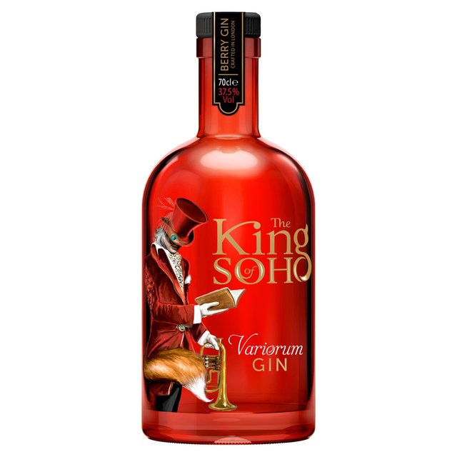 The King of Soho Variorum Pink Berry Gin, 70cl