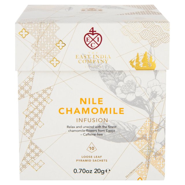 The East India Company Nile Chamomile Infusion Pyramid Bags, 10 Per Pack