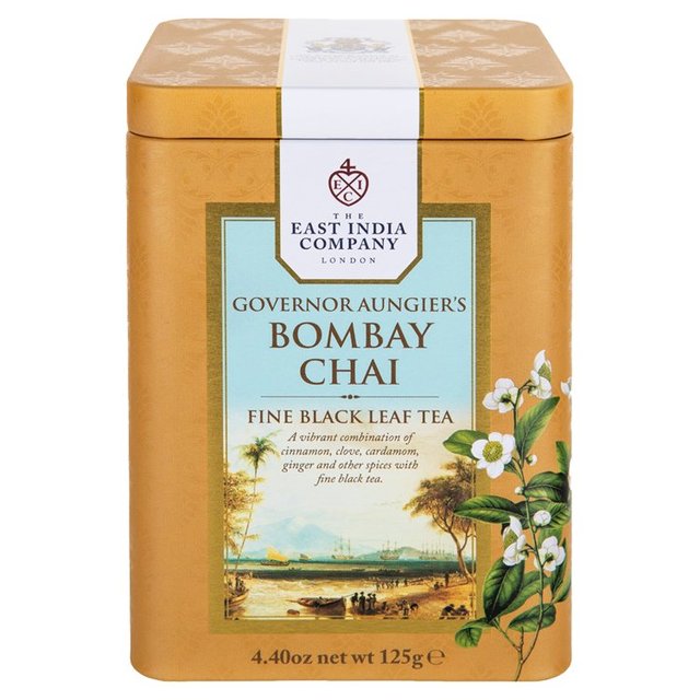 The East India Company Governor Aungier’s Bombay Chai Black Loose Tea Caddy, 125g