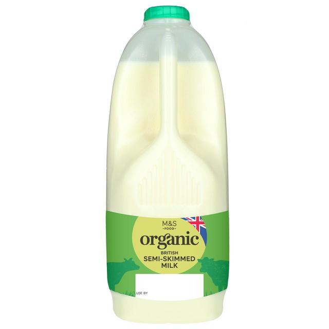 M & S Organic Semi-Skimmed Milk, 2.272l