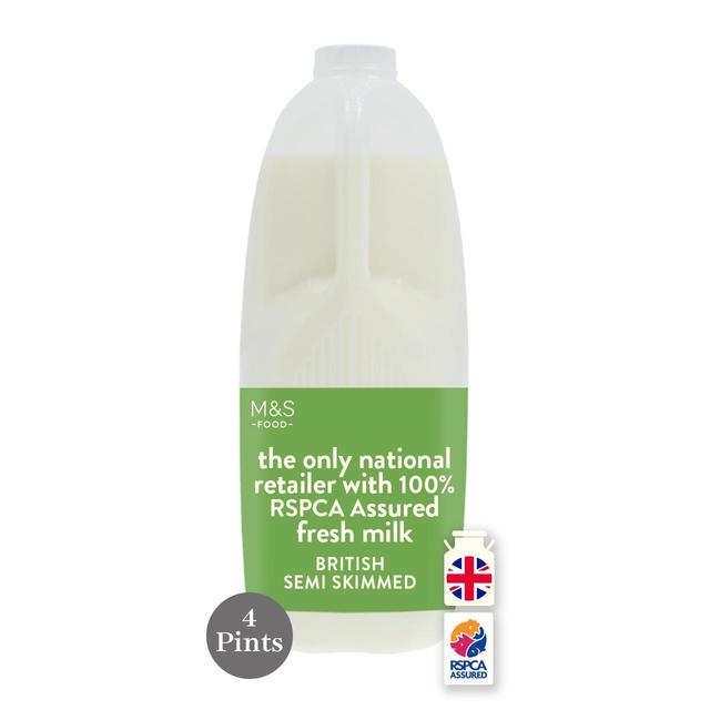 M & S Select Farms British Semi Skimmed Milk, 2.272l