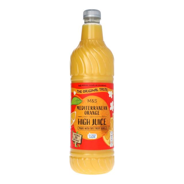 M & S Mediterranean Orange High Juice, 1L