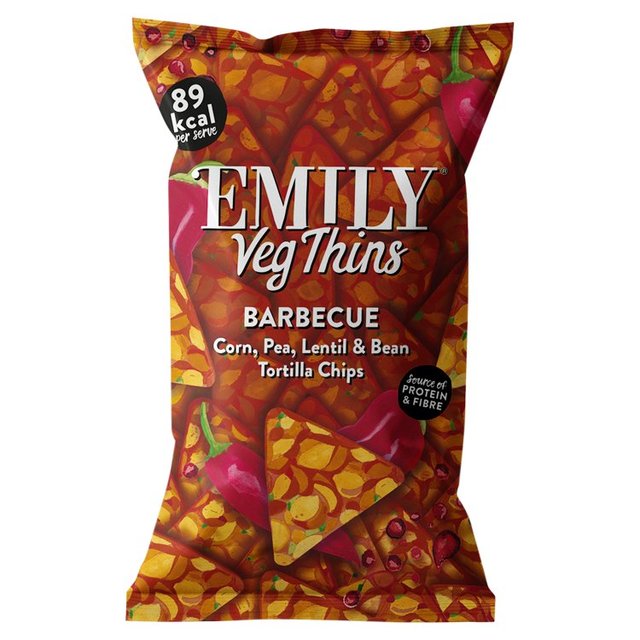 Emily Veg Thins Barbeque Sharing Tortilla Chips, 80g