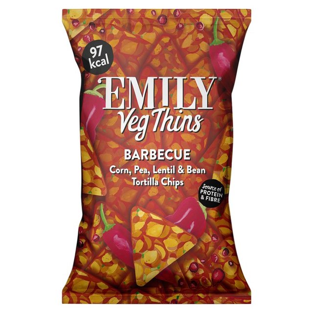 Emily Veg Thins Barbeque Tortilla Chips, 23g